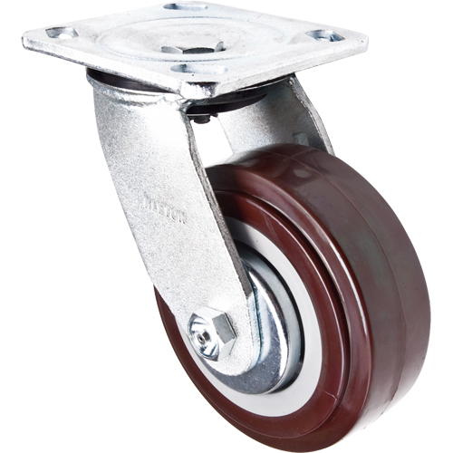 Roulette, Pivotant, 5" (127 mm), Polyur&eacute;thane, 650 lb (294 kg) Mukwa Safety Services