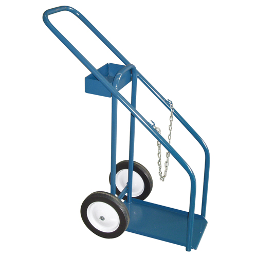 Gas Cylinder Carts, Semi-Pneumatic Wheels, 12" W x 16" L Base, 1000 lbs. Mukwa Safety Services