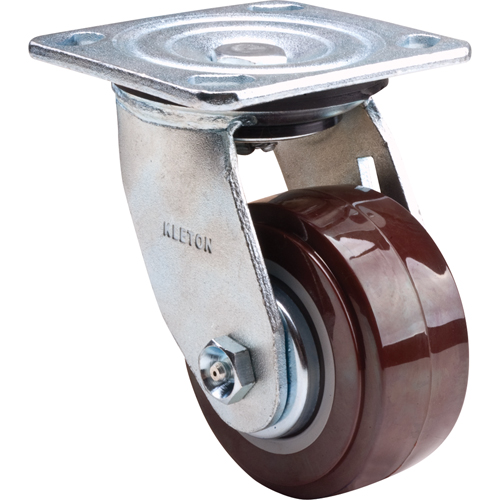 Caster, Swivel, 4" (101.6 mm), Polyurethane, 550 lbs. (249.5 kg.) Mukwa Safety Services