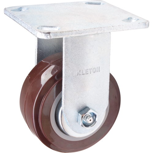 Caster, Rigid, 4" (101.6 mm), Polyurethane, 550 lbs. (249.5 kg.) Mukwa Safety Services