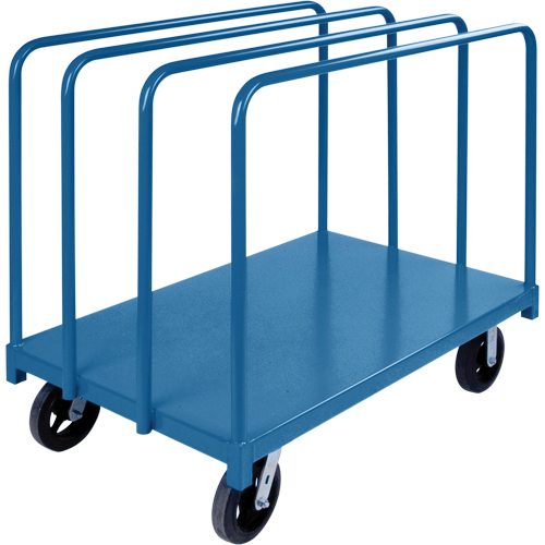 Chariot robuste pour transport de panneaux avec rails &agrave; palier unique, 48" x 30" x 45", Capacit&eacute; 2000 lb Mukwa Safety Services