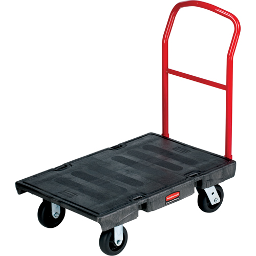 Heavy-Duty Platform Truck, 36" L x 24" W, 2000 lbs. Cap., Polyolefin Wheels Mukwa Safety Services