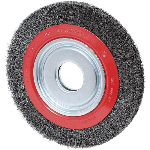 101H-3M Crimped Wire Wheel, 10" Dia., 0.014" Fill, 2" Arbor Mukwa Safety Services