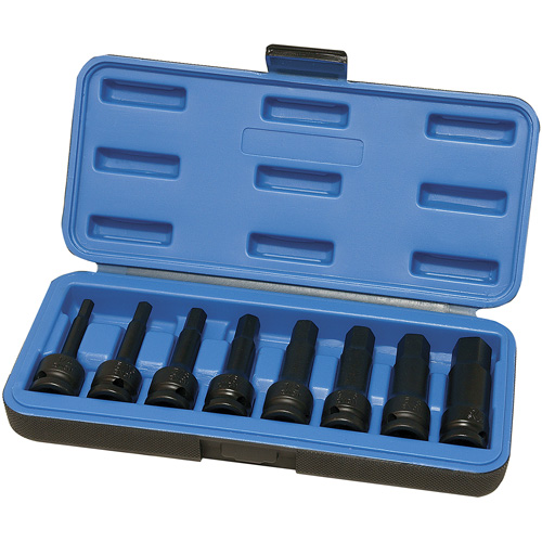 Metric Impact Socket Set, Hex, 1/2" Drive, 8 Pcs Mukwa Safety Services