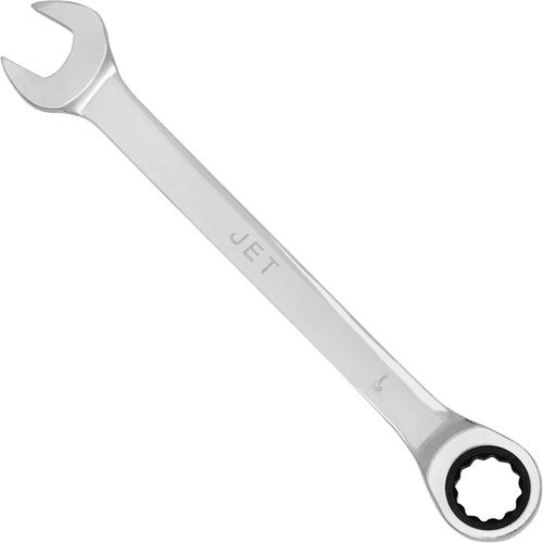 Cl&eacute; mixte &agrave; cliquet &agrave; motif long non r&eacute;versible, 9 mm, Fini Chrome Mukwa Safety Services