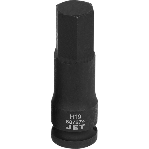 Impact Bit, Hex, 19 mm x 1/2" Drive Mukwa Safety Services