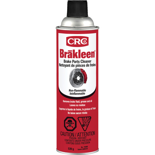Nettoyant pour pi&egrave;ces de frein Brakleen, Canette a&eacute;rosol Mukwa Safety Services