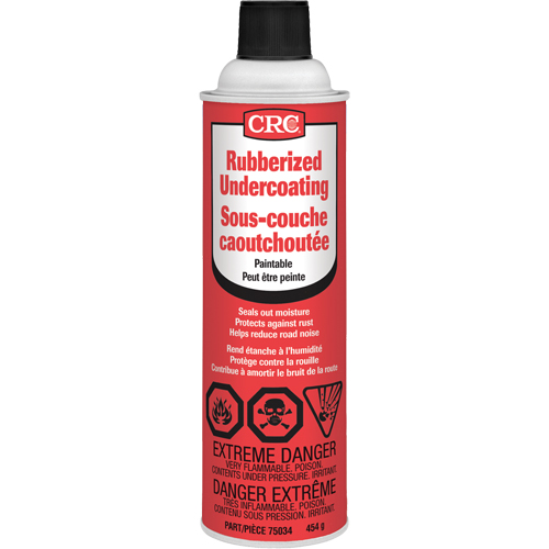 Rev&ecirc;tement caoutchout&eacute; &agrave; vaporiser, 16 oz/454 g/473 ml, Canette a&eacute;rosol, Noir Mukwa Safety Services