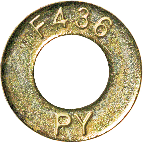 Structural Washer, 7/8", Yellow Zinc Mukwa Safety Services