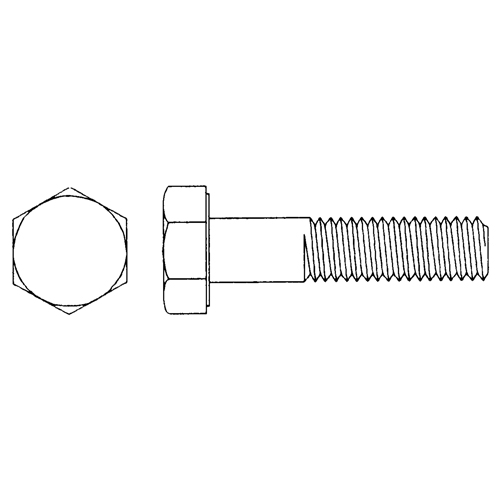 Hex Head Cap Screw, 3/4" Dia., 5-1/2" L, Plain, Fine, Grade 8 Mukwa Safety Services