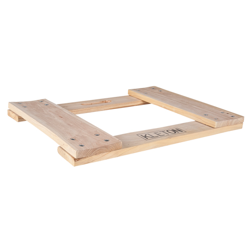 Hardwood Dolly Frame, Not Included Wheels, 900 lbs. Capacity, 18" W x 24" D x 1.5" H Mukwa Safety Services