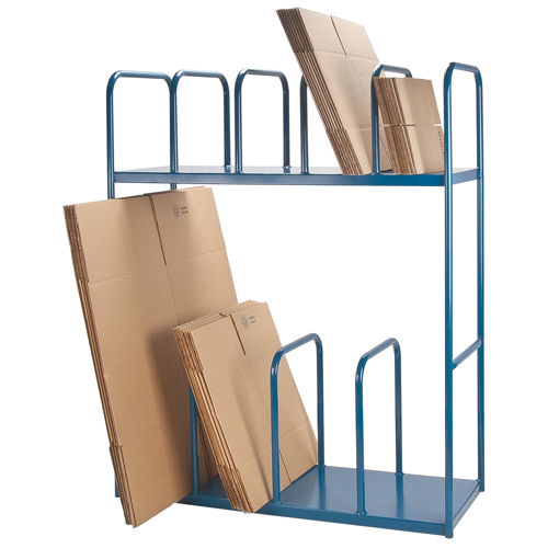 Support &agrave; deux niveaux pour boîtes de carton Mukwa Safety Services