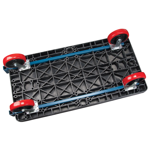 Chariots &agrave; plateforme en plastique, 60" lo x 30" la, 2500 lb cap, Roues Polyur&eacute;thane Mukwa Safety Services