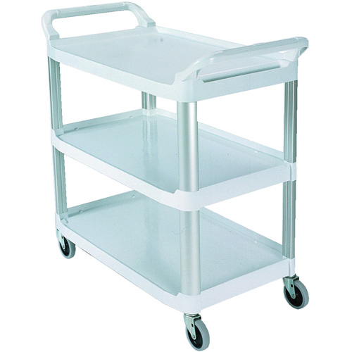 Chariot avec tablette et parois ouvrantes, 3 tiers, 40" x 37" x 20", Capacit&eacute; 300 lb Mukwa Safety Services