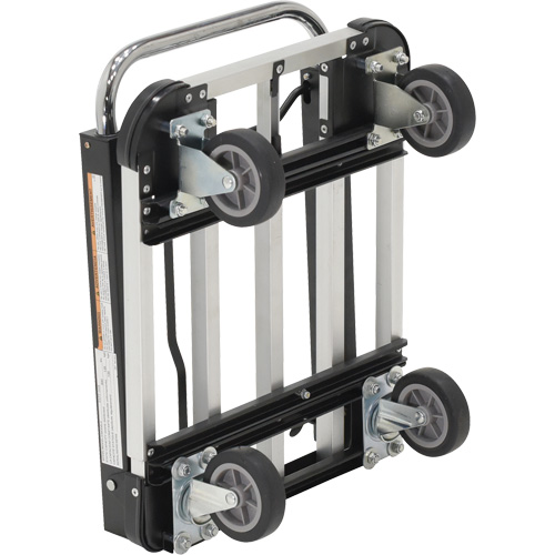 Chariot &agrave; plateforme repliable, Acier inoxydable, 300 lb, 28" lo x 16" la, Hauteur 33-1/2" Mukwa Safety Services