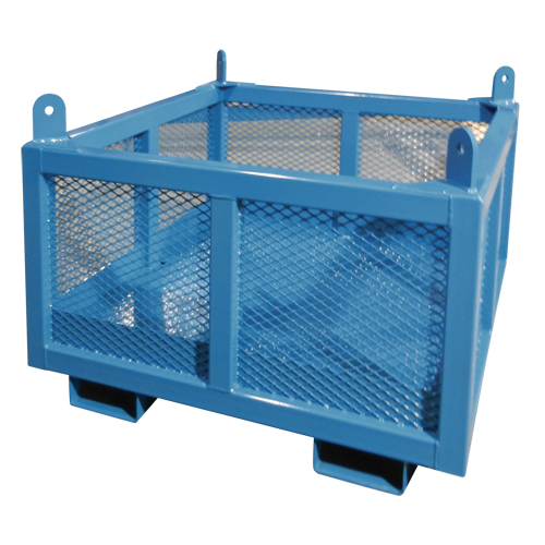 Material Handling Basket, 24" H x 48" W x 48" D, 4000 lbs. Capacity Mukwa Safety Services