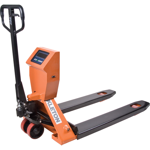 Digital Scale Pallet Truck, 44.5" L x 27" W, 4400 lbs. Cap. Mukwa Safety Services