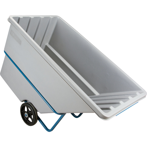 Chariot basculeur en acier, Poly&eacute;thyl&egrave;ne, 1,1 vg³, Capacit&eacute; de charge de 2000 lb Mukwa Safety Services