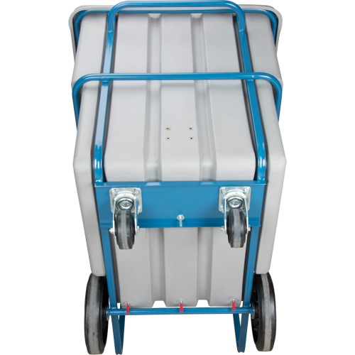 Chariot basculeur en acier, Poly&eacute;thyl&egrave;ne, 1,1 vg³, Capacit&eacute; de charge de 2000 lb Mukwa Safety Services