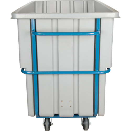 Chariot basculeur en acier, Poly&eacute;thyl&egrave;ne, 1,1 vg³, Capacit&eacute; de charge de 2000 lb Mukwa Safety Services