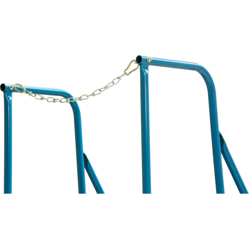 Trailer Access Rolling Ladder with Rails, 4 Steps, 22" Step Width, 37" Platform Height, Steel Mukwa Safety Services