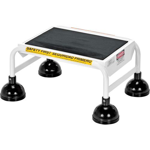 Stop-Step Ladders, 1 Steps, 16" Step Width, 9-9/16" Platform Height, Steel Mukwa Safety Services