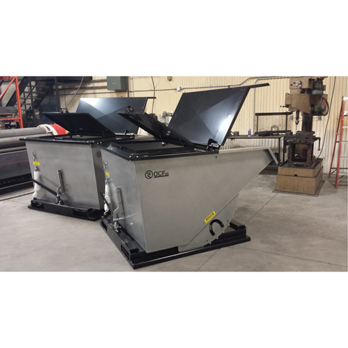 Couvercle en acier pour conteneur autobasculeur Mukwa Safety Services