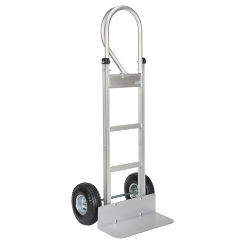 Knocked Down Hand Truck, P-Handle Handle, Aluminum, 52-1/8" Height, 500 lbs. Capacity Mukwa Safety Services