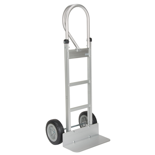 Knocked Down Hand Truck, P-Handle Handle, Aluminum, 52-1/8" Height, 500 lbs. Capacity Mukwa Safety Services