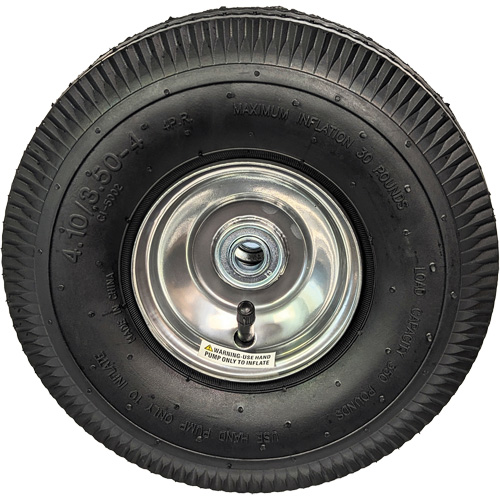 Roue pneumatique de rechange pour diable, 10" (254 mm), Capacit&eacute; de 350 lb Mukwa Safety Services