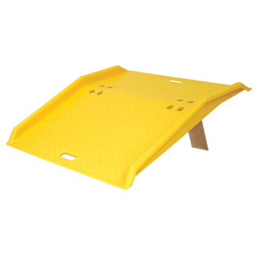 Portable Poly Hand Truck Dock Plate, 750 lbs. Load Capacity, 36" L x 35" W x 5" H Mukwa Safety Services