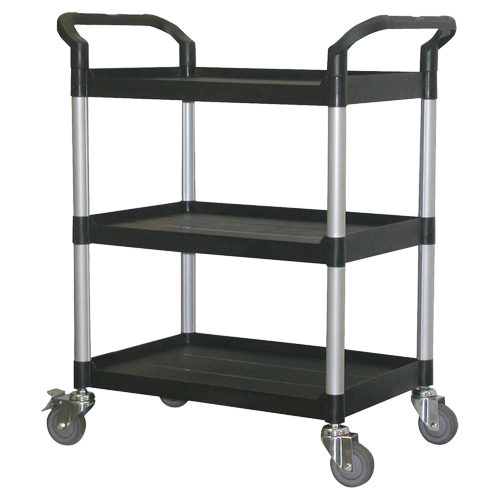 Utility Cart, 3 Tiers, 33-1/2" x 39-3/8" x 19", 300 lbs Capacity Mukwa Safety Services