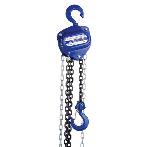 Chain Hoist, 20' Lift, 2000 lbs. (1 tons) Capacity, Load Chain Grade 80 Chain Mukwa Safety Services