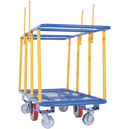 Chariot horizontal pour panneaux, 63-7/16" x 28-1/2" x 40-15/16", Capacit&eacute; 2000 lb Mukwa Safety Services