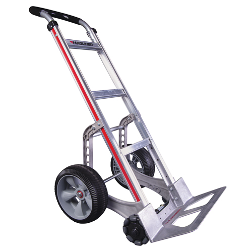 Self-Stabilizing Hand Truck, Continuous Handle, Aluminum, 55'' Height, 500 lbs. Capacity Mukwa Safety Services