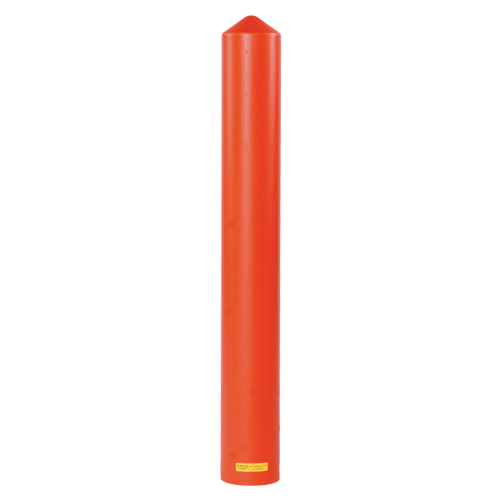 Smooth Bollard Cover, 4" Dia. x 56" L, Red Mukwa Safety Services