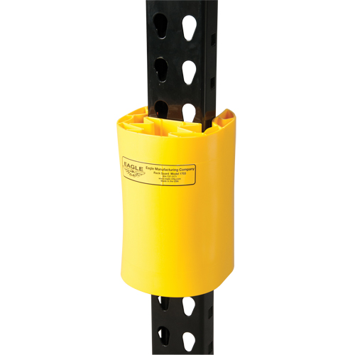 Polyethylene Rack Guard, 5" W x 6" L x 8" H, Yellow Mukwa Safety Services