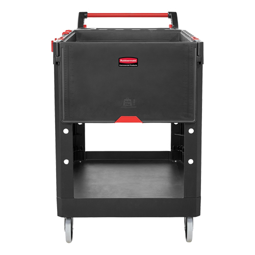 Chariot utilitaire robuste et polyvalent, 2 tiers, 25-1/5" x 36" x 51-1/2", Capacit&eacute; 500 lb Mukwa Safety Services