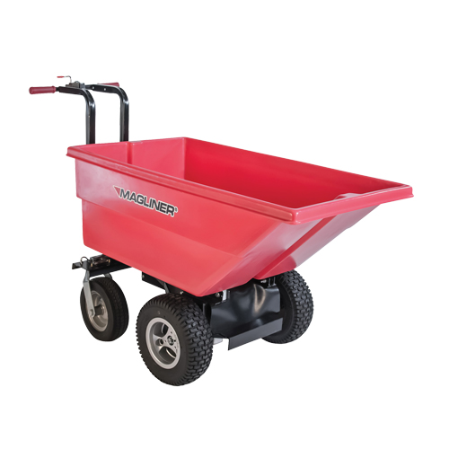 Chariot &agrave; bascule motoris&eacute;, Capacit&eacute; 6 cu.ft., 40" h x 25" la x 56" p Mukwa Safety Services
