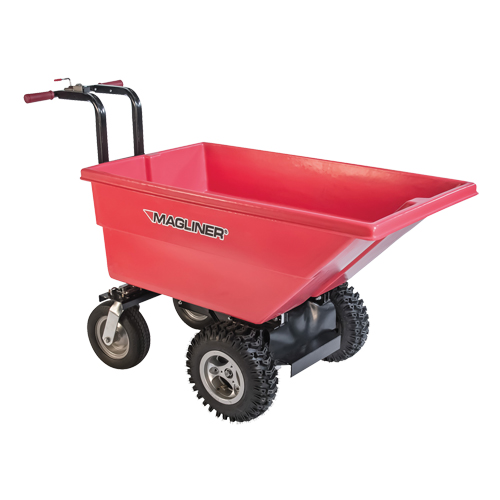 Chariot &agrave; bascule motoris&eacute;, Capacit&eacute; 6 cu.ft., 40" h x 25" la x 56" p Mukwa Safety Services