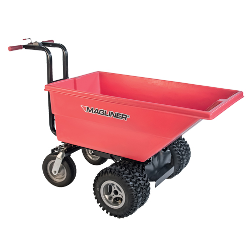 Chariot &agrave; bascule motoris&eacute;, Capacit&eacute; 6 cu.ft., 40" h x 33-1/2" la x 56" p Mukwa Safety Services