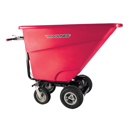 Chariot &agrave; bascule motoris&eacute;, Capacit&eacute; 13.5 cu.ft., 45" h x 27" la x 68" p Mukwa Safety Services
