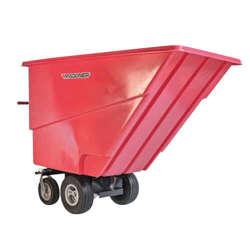 Chariot &agrave; bascule motoris&eacute;, Capacit&eacute; 27 cu. ft., 51" h x 81" la x 33" p Mukwa Safety Services