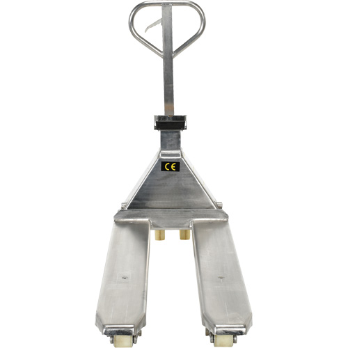 Scale Pallet Truck, 45.69" L x 21.875" W, 5000 lbs. Cap. Mukwa Safety Services