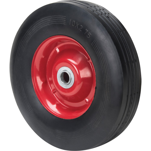 Roue semi-pneumatique, 10" (254 mm), Capacit&eacute; de 200 lb Mukwa Safety Services