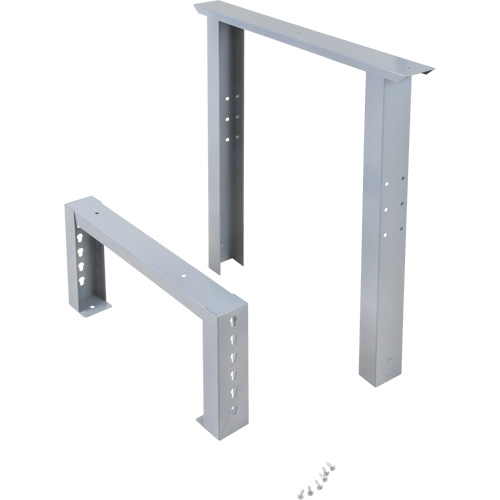 Industrial Duty Leg for Workbench, Steel, 24" D x 34" H, Single Mukwa Safety Services