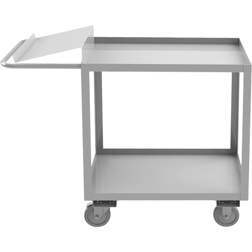 Chariot de pr&eacute;paration de commande de calibre industriel, 39" h x 18-1/8" la x 51" p, 2 Tablettes, Capacit&eacute; 1200 lb Mukwa Safety Services