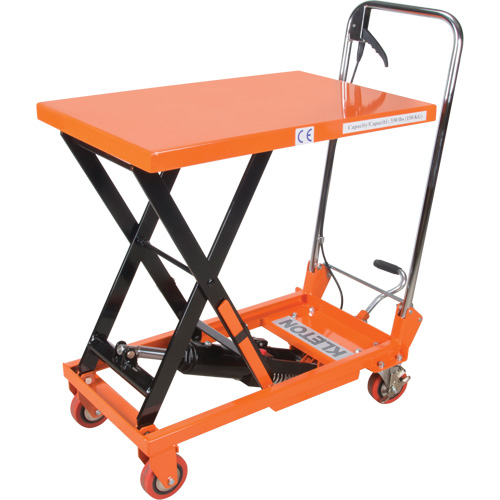 Table &eacute;l&eacute;vatrice &agrave; ciseaux hydraulique, 27-1/2" lo x 17-3/4" la, Acier, Capacit&eacute; 330 lb Mukwa Safety Services