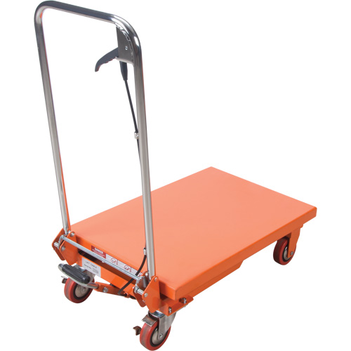 Table &eacute;l&eacute;vatrice &agrave; ciseaux hydraulique, 27-1/2" lo x 17-3/4" la, Acier, Capacit&eacute; 330 lb Mukwa Safety Services