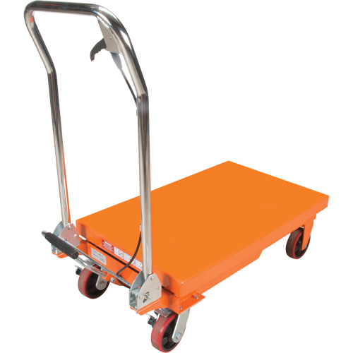 Table &eacute;l&eacute;vatrice &agrave; ciseaux hydraulique, 32" lo x 19-3/4" la, Acier, Capacit&eacute; 1100 lb Mukwa Safety Services